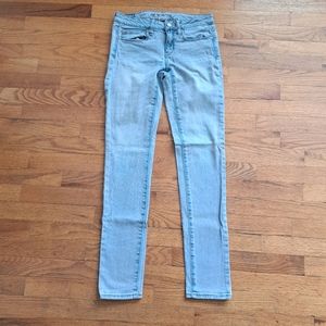 American Eagle Light Denim Skinny Jeans Sz 4